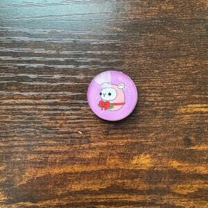 *Handmade Magnet* The Woobles Ronnie the Lamb Holiday Glass Sticker Magnet